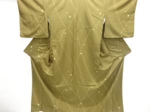 線描きに疋田模様小紋着物